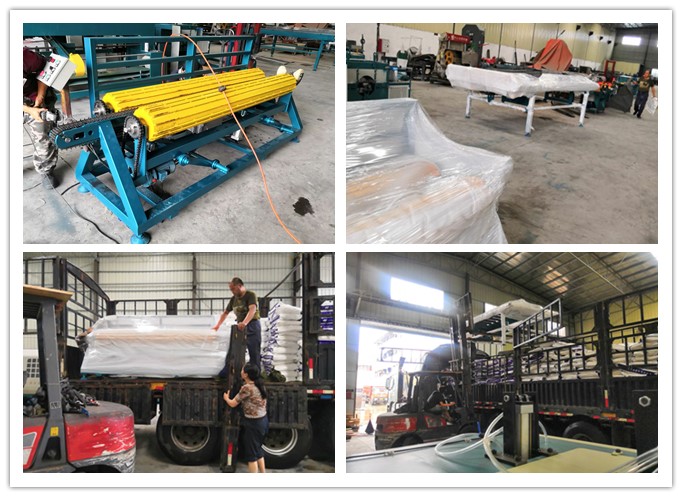 2018年6月發(fā)往浙江東陽市--翻料架、進料架、出料架