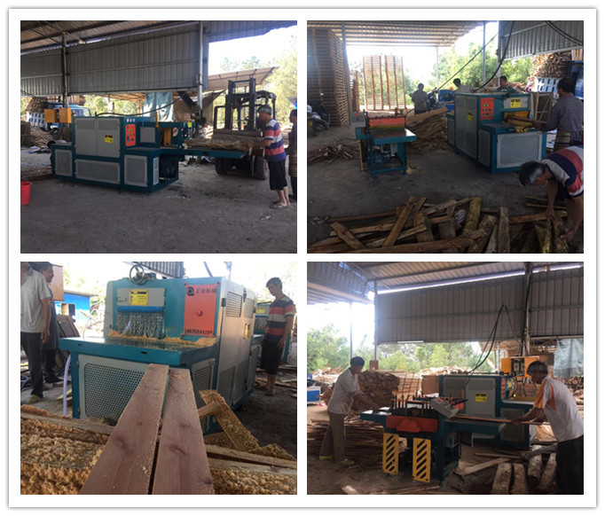 2018年12月原木多片鋸、方木多片鋸、清邊機(jī)在廣西梧州現(xiàn)場(chǎng)工作圖
