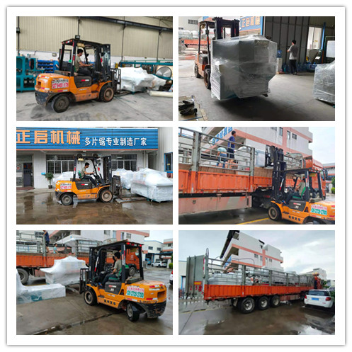 2021年7月19日發(fā)往云南西雙版納-ZQ200圓木多片鋸、ZQ150邊皮鋸、’ZQ600清邊鋸、ZQ300型全自動原木截斷機、重型堆料上料輸送架