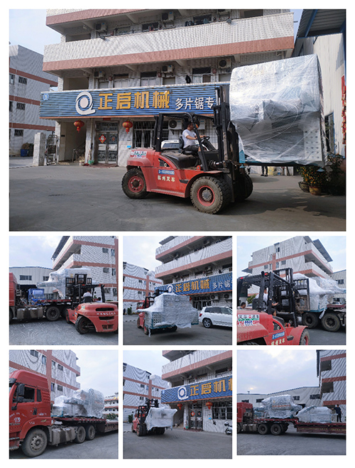 2023年3月17日發(fā)山西高平-ZQ500圓木多片鋸、ZQ200方木多片鋸、自動翻轉(zhuǎn)進料架、斜坡上料架