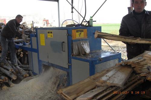河南省-南陽市-唐河縣-20機型鋸揚木加工現場