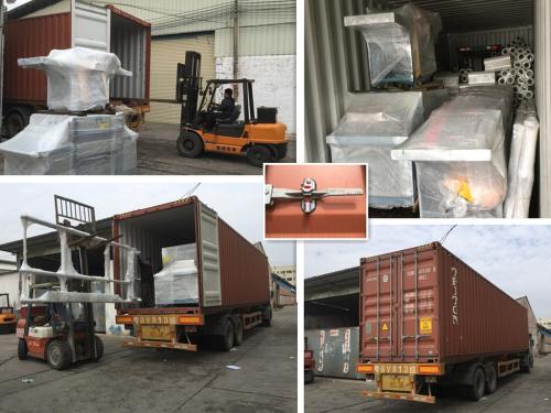 發往印尼客戶貨柜 --原木多片鋸生產線