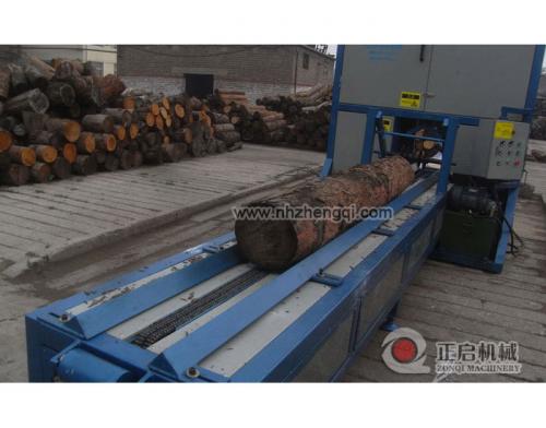 鋸原木45公分的斷木機--圓木自動截斷機